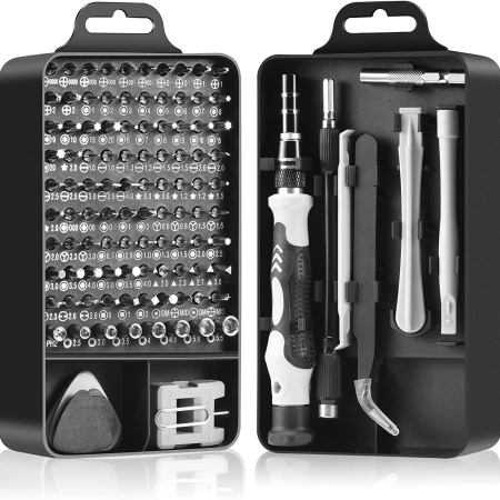 Precision Screwdriver Set, Professional Grade 115 in 1 Magnetic Repair Tool Kit for Electronics, Computer, Iphone, Laptop, Game Console, Watch, Eyeglasses, Modding, and DIY Projects